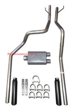 Dual Mandrel Bent Exhaust W Full Boar 2 Chamber Muffler Fits 02-05 Dodge Ram Dual Mandrel Bent Exhaust W Full Boar 2 Chamber Muffler Fits 02-05 Dodge Ram