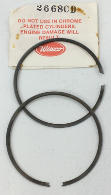 JLO Cuyuna Snowmobile .010 Oversided Piston Ring Set Wiseco 2668Cd Fits 1974-80
