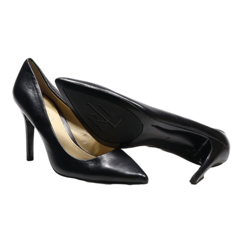 LAUREN RALPH LAUREN Adena Pump Heels Blue Leather Womens UK 4 - Picture 6 of 6