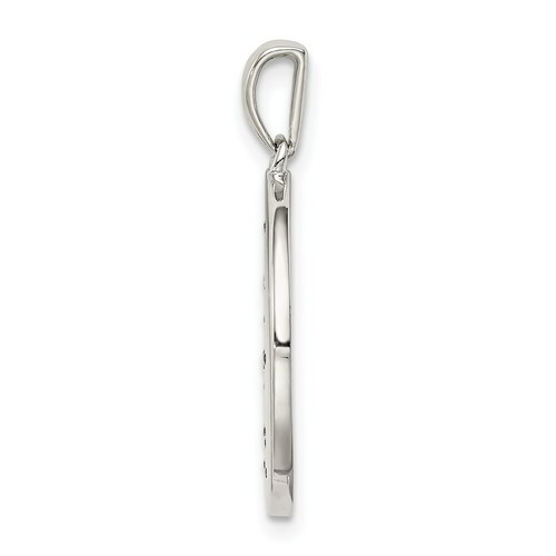 Sterling Silver 925 & CZ Aquarius Zodiac Charm Pendant - Picture 2 of 4