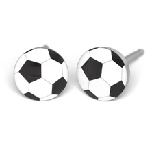 STUDEX Soccer Medical Ear Studs Silver Antiallergic