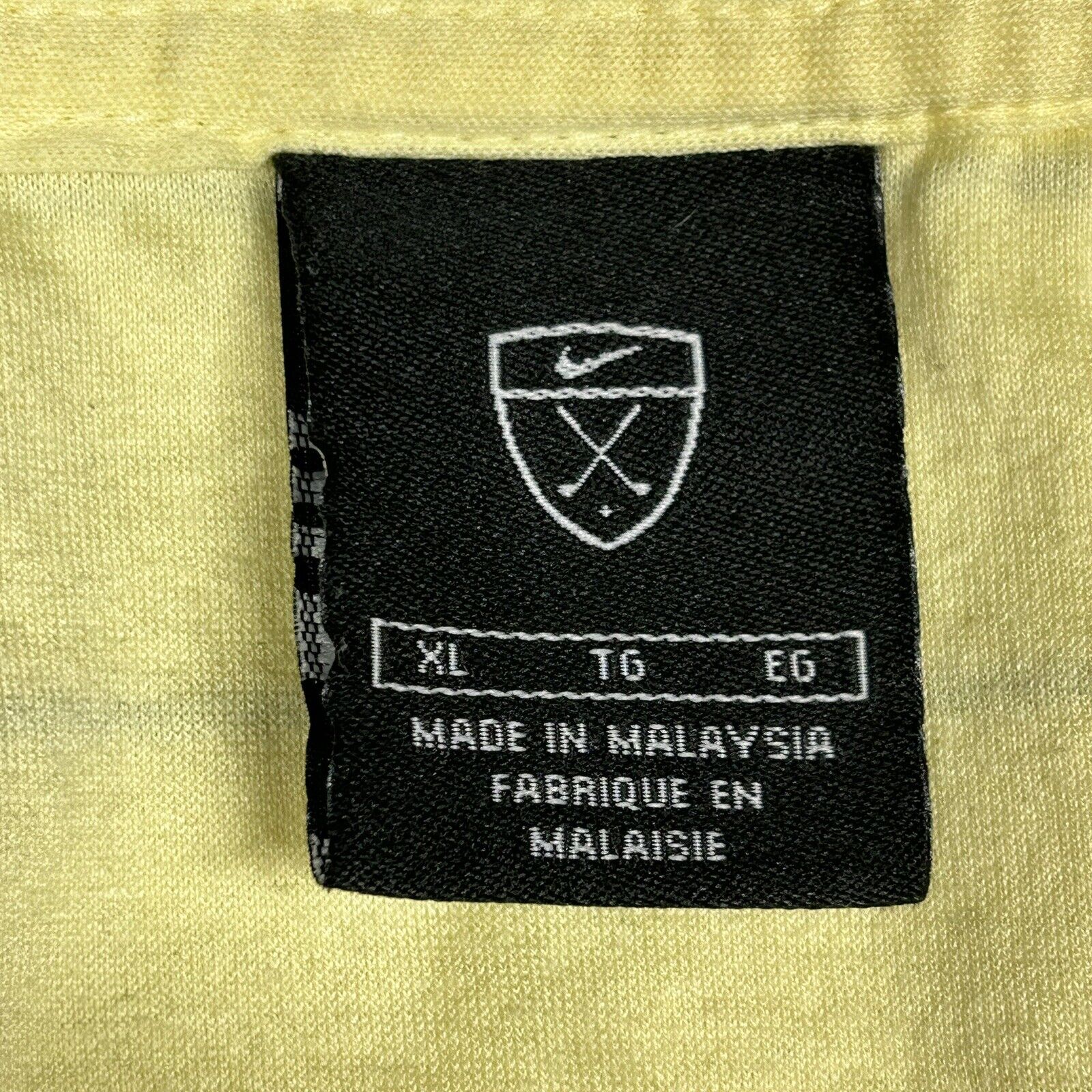 Vintage Nike Golf Polo Shirt Mens XL Yellow w/ Bl… - image 8