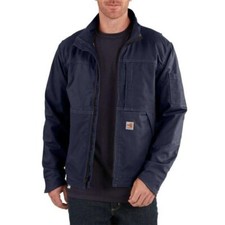 Carhartt Men's Flame-Resistant Full Swing  Quick Duck  Jacket Size XL Navy Blue
