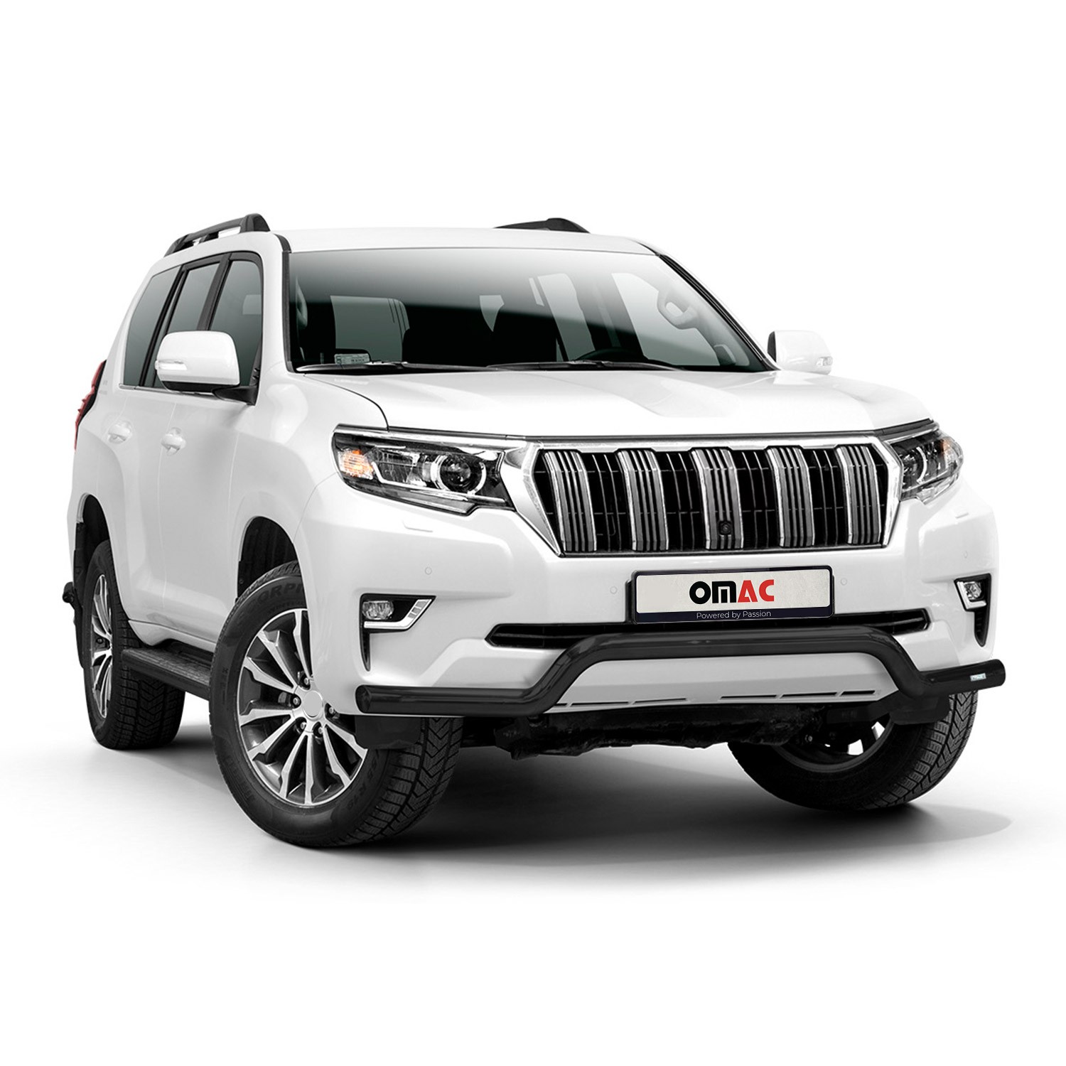 Pare-Buffle Toyota Land Cruiser 150 Noir en Acier Inox pour Modèles 2019 à 2023