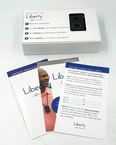 LIBERTY HONOR ALERT with fall detection rechargeable mobile medical alert - Picture 2 of 2