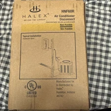 Ac Disconnect Box Electrical 60 Amp 120/240-volt Non-fuse Metallic Padlockable