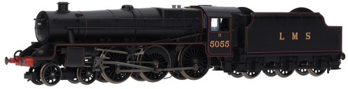 R2257 Hornby OO Klasse 5MT "Black Five" 4-6-0 5055 in LMS schwarz - DCC ausgestattet | Condition: Used