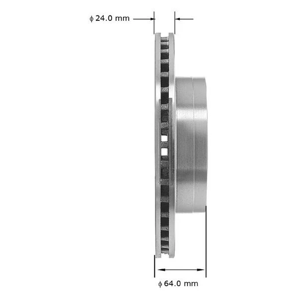 For Dodge Durango 98-02 Bendix Global Premium Plain Vented Front Brake Rotor Foto 4 de 4
