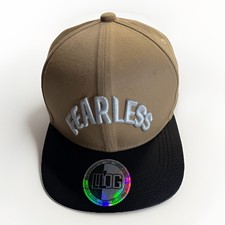 Lil  OG FEARLESS Embroidered Khaki Snapback Baseball Cap Hat Adjustable