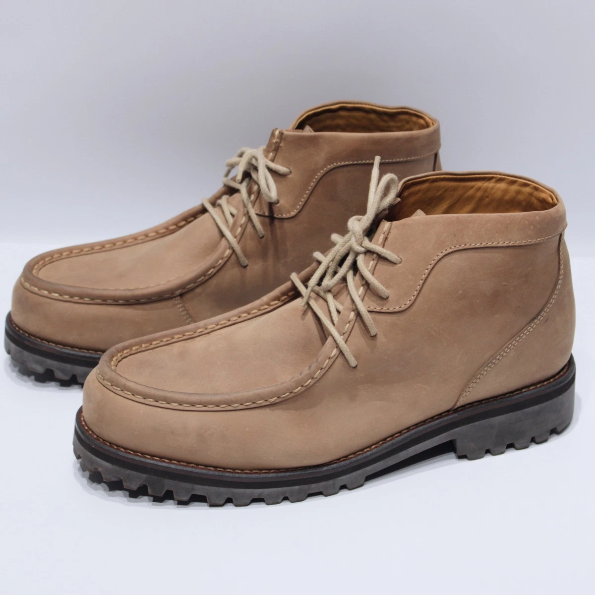 Orvis Brown Leather Moc Toe Chukka Boots Hiking Fishing Men Size 12 - Light Wear Orvis Brown Boots for Men for Sale | Shop New & Used Men main image 2