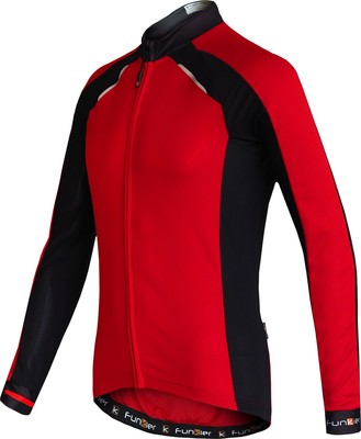 Radtrikot Langarm Funkier Talana J-730-LW rot/schwarz Medium Klasse B