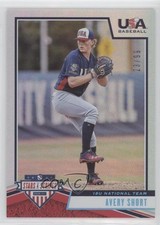 2019 USA Baseball Stars & Stripes Longevity Holo Foil 23/99 Avery Short #45 u6m