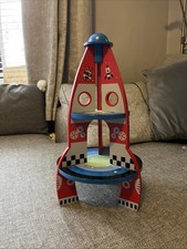 Aldi Wooden Rocket Ship Toy Children's Toy