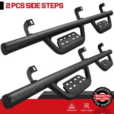 Fit 2018-2026 Jeep Wrangler 4 Door JL Nerf Bar Running Boards Drop Side Step BOC