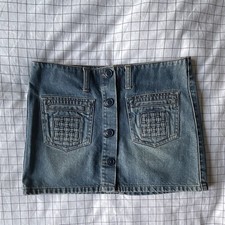 Vintage American Eagle Outfitters Denim Mini Skirt Size 2