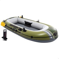 Intex Seahawk 2 Boot Set Aufblasbar FüR 2 Personen 240 Kg Gelb Grau Mit Ruder