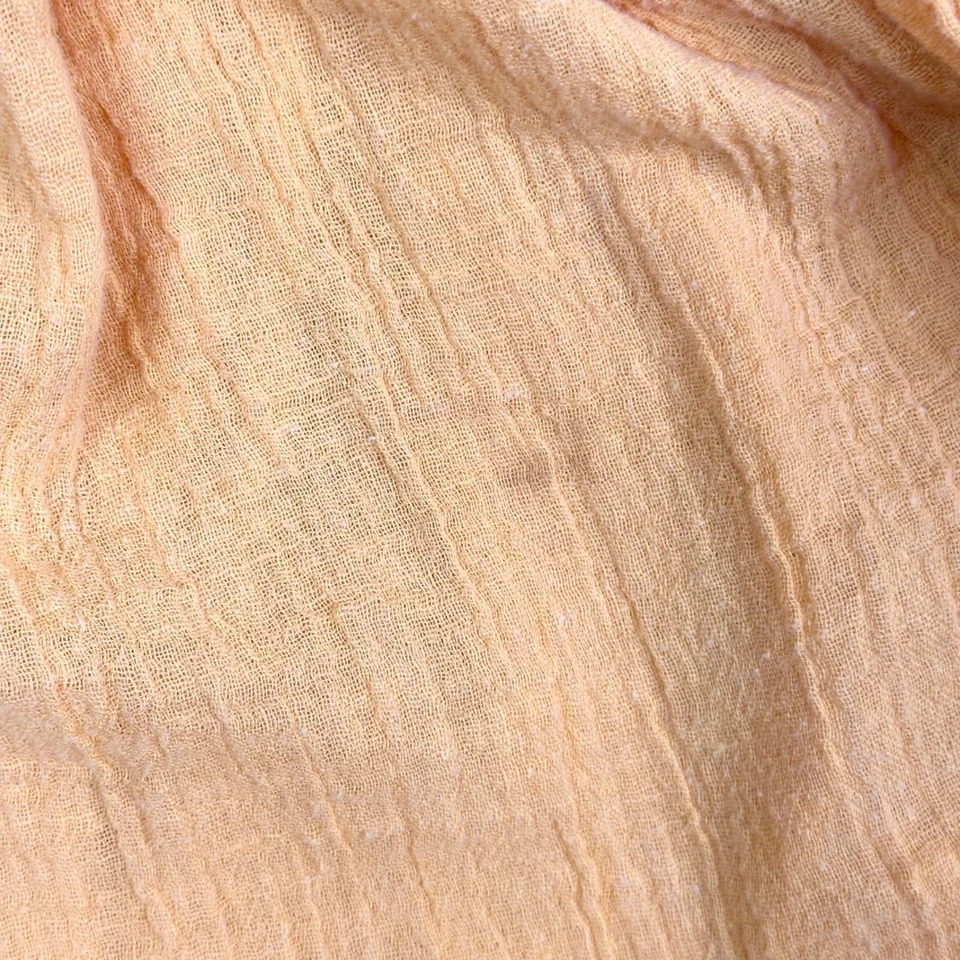 Blusa Campesina Vintage American Climax Gasa Top Fluido Amarillo Algodón Años 70 Boho M Foto 4 de 4