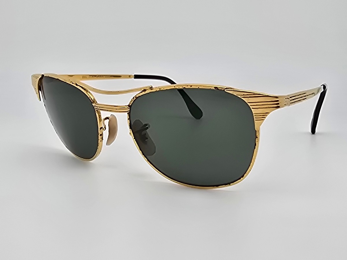 Ray-Ban B&L W0386 Signet Arista Gold Frame G-15 Green Lens Aviator