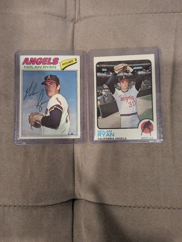 Nolan Ryan Vintage Lot Of 24 Baseball Cards 1970s And 1980s