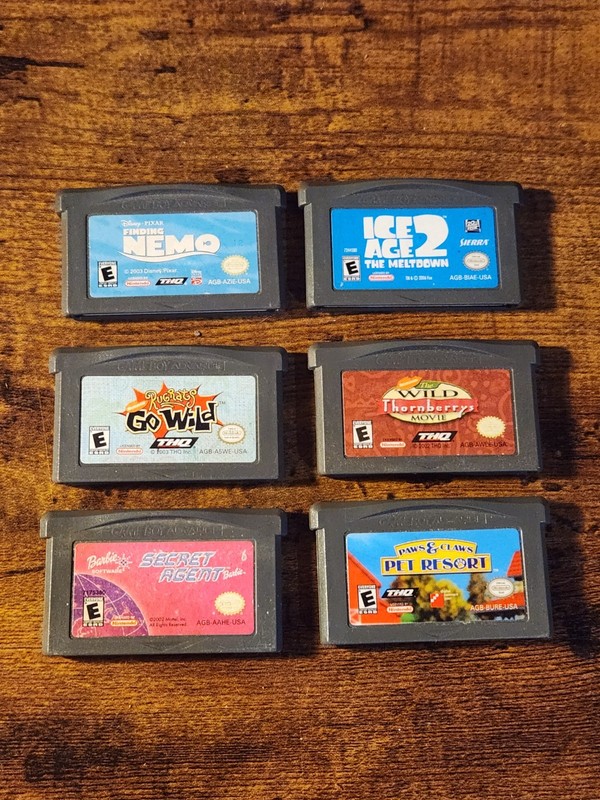 Nintendo Game Boy Advance GBA Game Lot – 6 Games – Authentic See Pictures