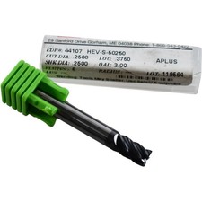 NEW Helical Solutions 44107 HEV-S-50250 1/4'' 5 Flute Aplus Carbide End Mill