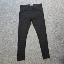 Roots Pants Womens Size Medium Black Leggings Pull On Pockets Stretch Casual