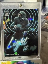2022 Panini Donruss Optic - Light It Up Lamar Jackson Ice Prizm /15 SSP
