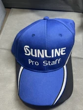 Sunline (pro staff blue and black baseball cap (adjustable) -perfect For Anglers
