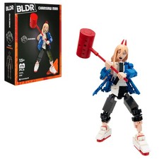 BLDR Chainsaw Man Power Building Set - 10" Articulated Action Figure
