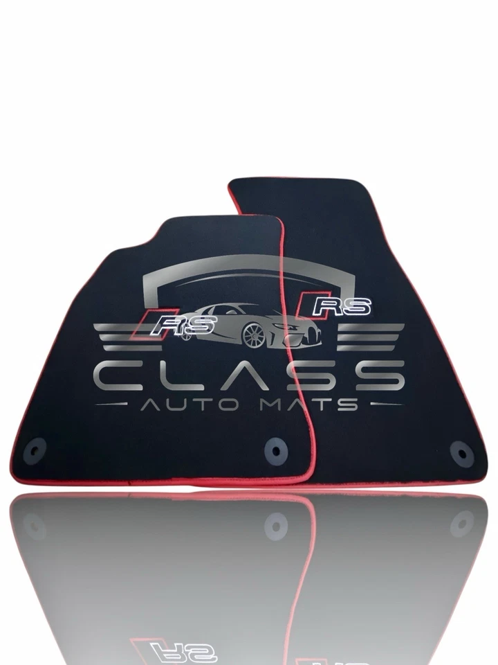 Alfombrillas de terciopelo para coche Audi A3 A4 A5 A6 A7 A8 S RS Q3 Q5 Q7 Q8 4 PIEZAS Foto 4 de 4