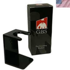 Universal Black Acrylic Shaving Brush Stand - Secure, Dry Storage for Daily Use