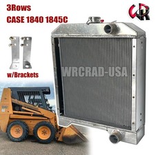 3Row Aluminum Radiator Fit Case 1840 1845C Skid Steer Loader 1347609C1 1A12192 w
