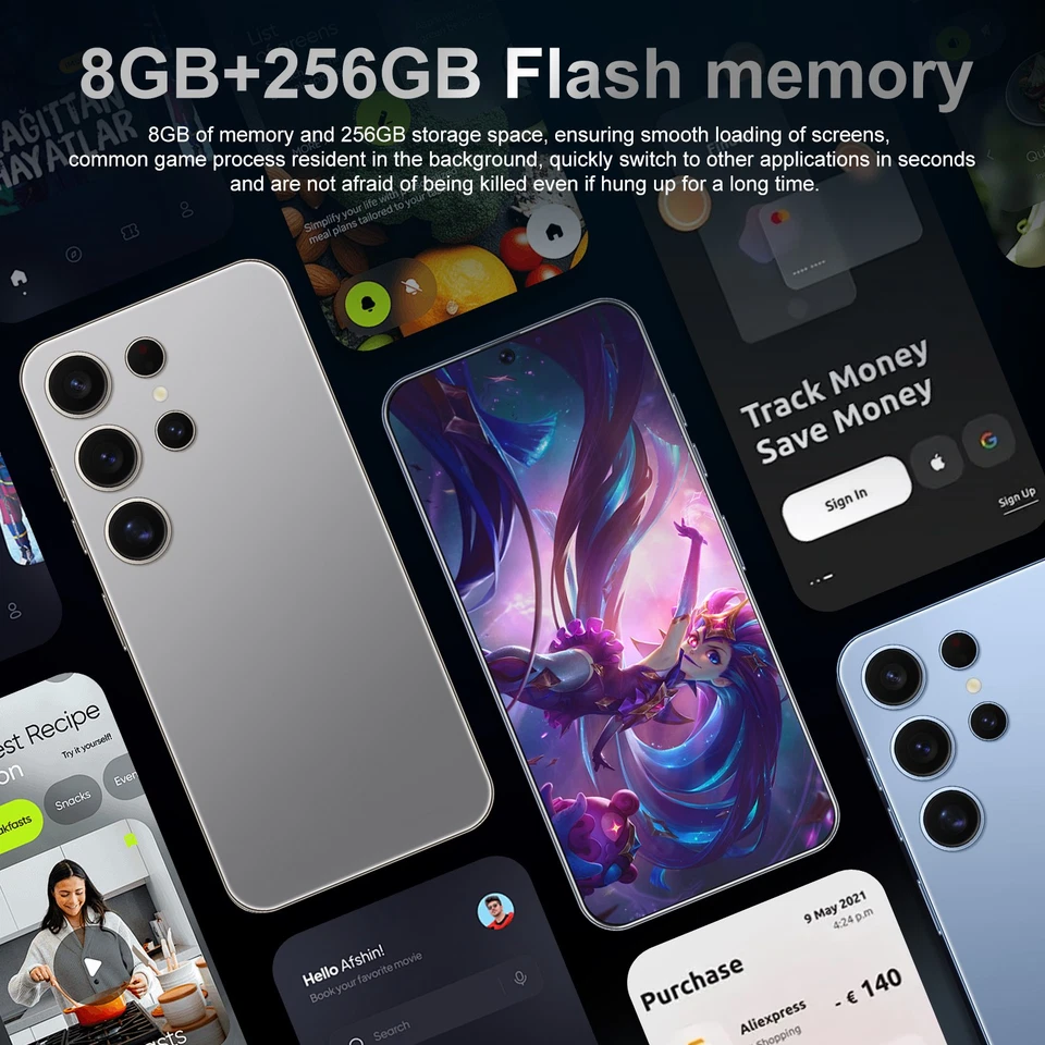 Smartphone G25 2025 Ultra Desbloqueado 5G 256GB Doble SIM Android 15 Teléfono Celular Barato Foto 3 de 4