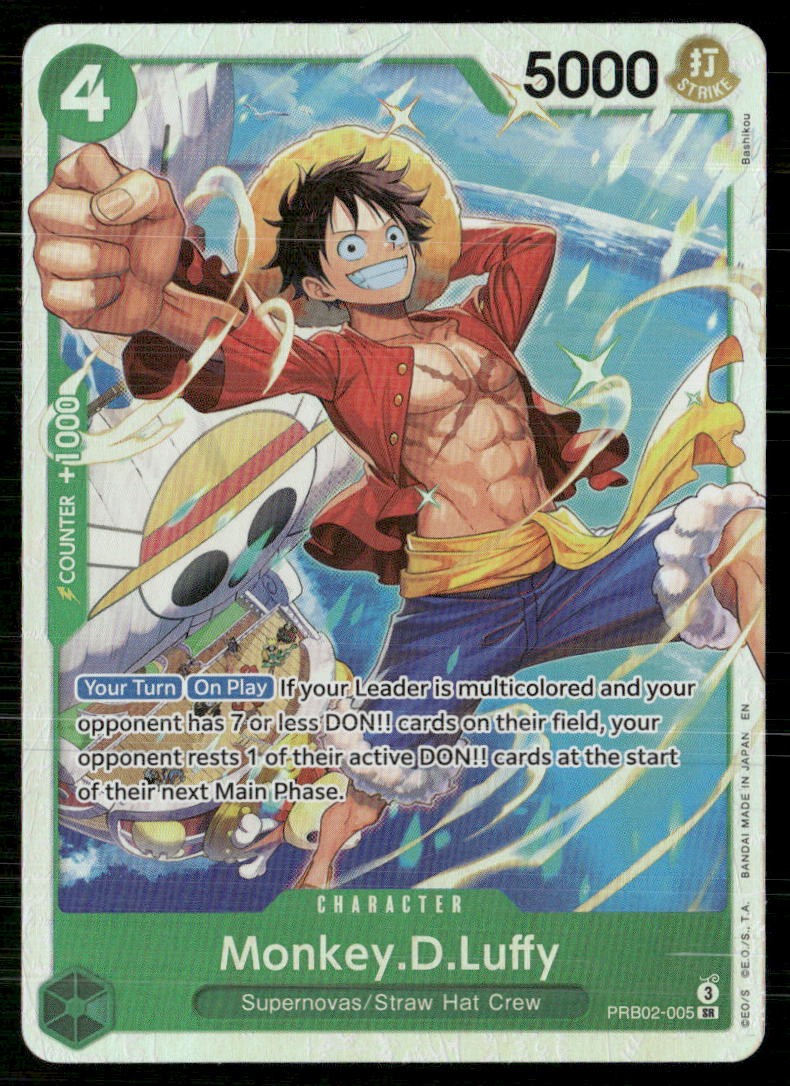 MONKEY.D.LUFFY PRB02-005 PREMIUM BOOSTER -THE BEST- VOL. 2 ONE PIECE FOIL NM
