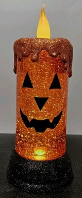 Raz Imports Halloween Pumpkin 10.5 inch Flameless Candle Battery Operated *READ*