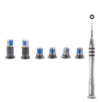 6 PCS Gray Bottom Case Screws P5 Pentalobe Screwdriver Kit MacBook Pro 13''