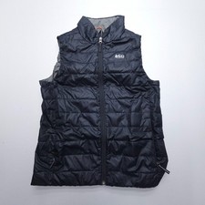 REI Co-op 650 Down Vest Youth Kids Large 14-16 Black Unisex Hiking Travel