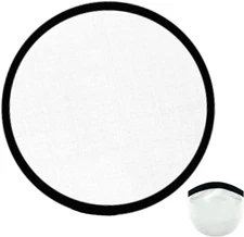 1PC Foldable Flying Disc Fans with Bags, 9.8'' DIY Handheld Black 1PC, White 