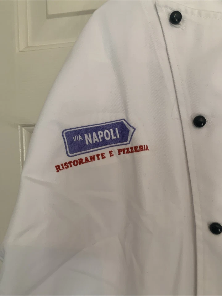 Chef Coat Uncommon Threads Large L White Restaurant Kitchen Uniform Button Up - Image 2 of 4