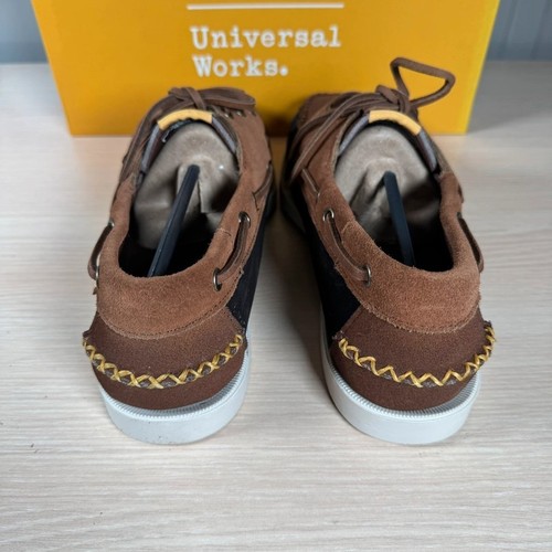 Zapato de Barco Universal Works x Sebago Portland Multi-Tone Marrón Oscuro Talla UK 8 - Imagen 9 de 14