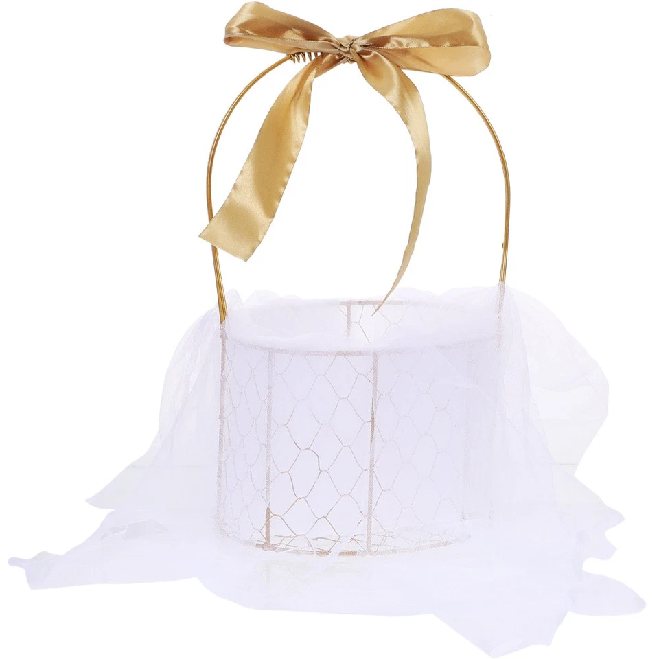Körbchen Hochzeit Gastgeschenke Romantischer Hochzeitskorb Drahtkorb - Bild 2 von 4