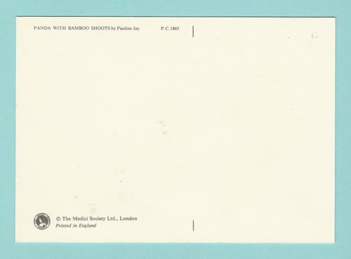 ANIMALS - MEDICI SOCIETY POSTCARD - PC 1865 - PANDA - Picture 2 of 2