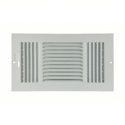 Accord Floor Register 3-way 4-Inch x 8-Inch white