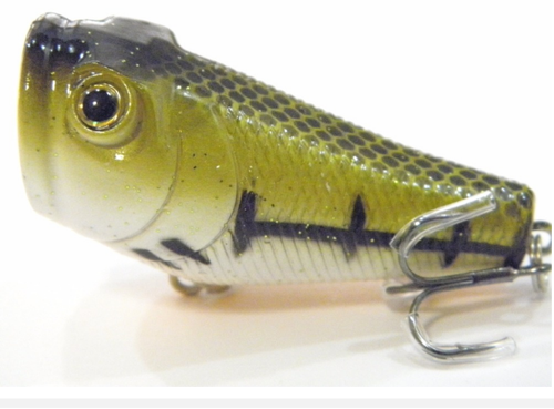 3pz Top Water Floating Popper Lure Fish Eye Richiamo di pesca artificiale Poper - Foto 6 di 14