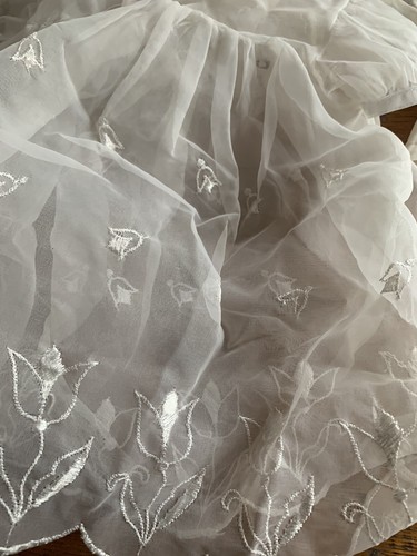 Vtg Baby Girls White Dresses 1 W/Carol Joy Creations Tag 3/6 Mos?? Bonnet Slip - Picture 11 of 23