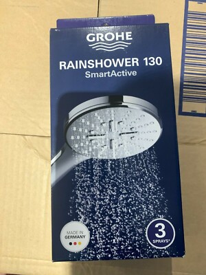 NEW Release Grohe Rainshower SmartActive 130 Hand Shower Chrome *German Made