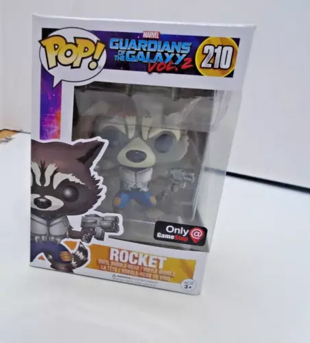 Funko Pop! Marvel Guardians of the Galaxy Vol. 2 Rocket #210 Gamestop Exclusive
