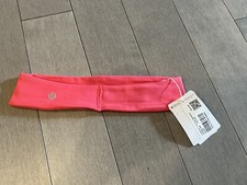 Lululemon Luxtreme Training Headband Glzp Pink New Nwt Sweatband