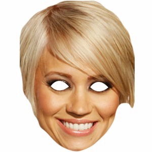 Kimberly Wyatt Celebrity Card Face Mask Fancy Dress Party