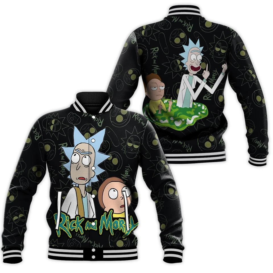 Rick And Rickandmorty Baseball Jacket, Cartoon Character